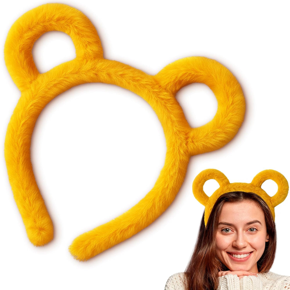 LIBERHAUS Universal Size Yellow Bear Ears Headband