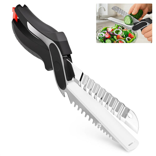 6 in 1 Cutting Board Scissors for Food - Detachable Knife