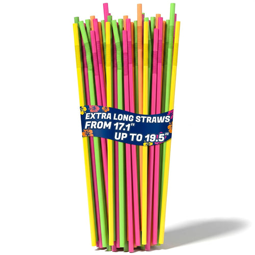 200 Pcs Extra Long Straws Disposable