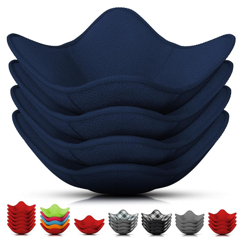 LIBERHAUS Microwave Bowl Holder 4-Pack - Blue