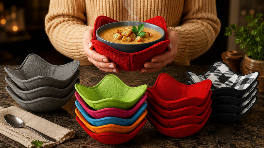 Microwave bowl holders