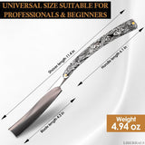 11.4 In Mens Straight Razor, Pre-Sharpened Carbon Steel Blade