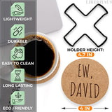 6 Pcs Funny Coasters for Adults with Holder