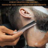 11.4 In Mens Straight Razor, Pre-Sharpened Carbon Steel Blade