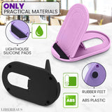 LIBERHAUS 12 Pcs Foldable Cell Phone Stand for Desk with Silicone Pads