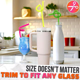 200 Pcs Extra Long Straws Disposable