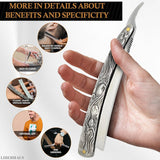 11.4 In Mens Straight Razor, Pre-Sharpened Carbon Steel Blade