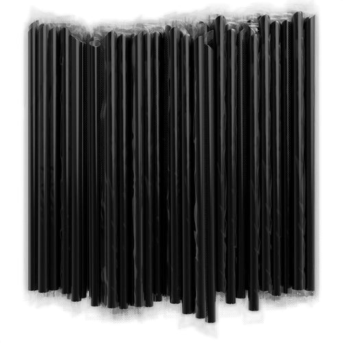200 Pcs Boba Straws Individually Wrapped - Black