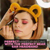 LIBERHAUS Universal Size Yellow Bear Ears Headband