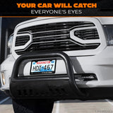 Anime License Plate Frame, 12.2 in Matte Black Aluminum
