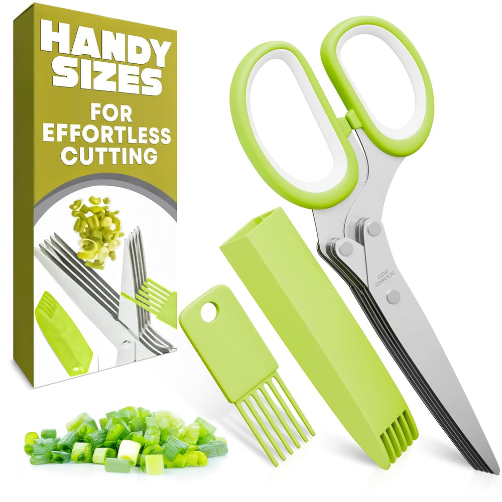 Herb Scissors with 5 Blades and Cover