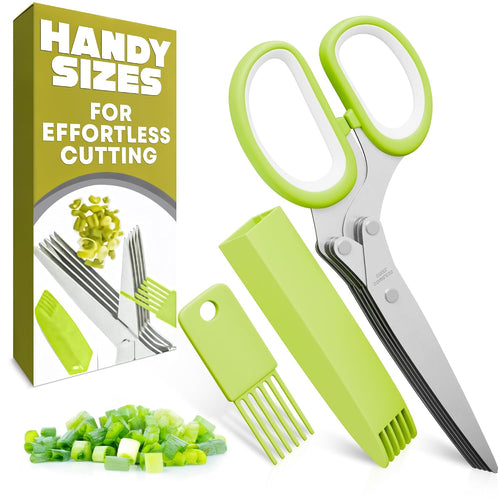 Herb Scissors with 5 Blades and Cover