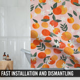 LIBERHAUS Peach Shower Curtain 70.8 x 70.8 in