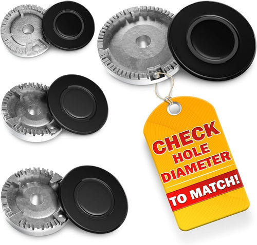 LIBERHAUS 4 Pcs Gas Stove Burner Replacement
