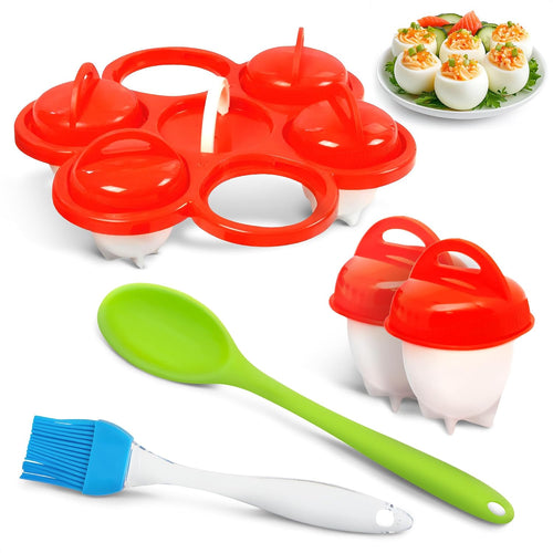 6 Pcs Egg Cooker for Hard Boiled Eggs
