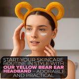 LIBERHAUS Universal Size Yellow Bear Ears Headband
