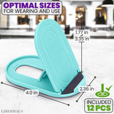 LIBERHAUS 12 Pcs Foldable Cell Phone Stand for Desk with Silicone Pads