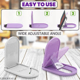 LIBERHAUS 12 Pcs Foldable Cell Phone Stand for Desk with Silicone Pads