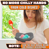 LIBERHAUS Microwave Bowl Holder 4-Pack - Gray