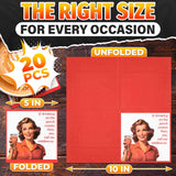 20 Pcs Funny Cocktail Napkins - Vintage Red