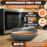 LIBERHAUS Microwave Bowl Holder 4-Pack - Gray