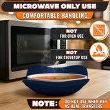 LIBERHAUS Microwave Bowl Holder 4-Pack - Blue