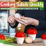 6 Pcs Egg Cooker for Hard Boiled Eggs