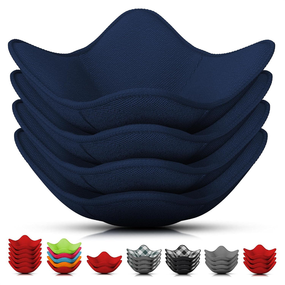LIBERHAUS Microwave Bowl Holder 4-Pack - Blue