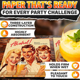 20 Pcs Funny Cocktail Napkins - Orange