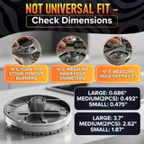 LIBERHAUS 4 Pcs Gas Stove Burner Replacement