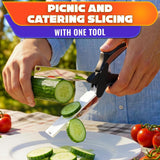 2 in 1 Kitchen Scissors for Food with Cutting Board