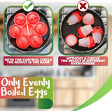 6 Pcs Egg Cooker for Hard Boiled Eggs