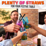 300 Pcs Boba Straws Individually Wrapped - Black