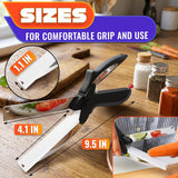 2 in 1 Kitchen Scissors for Food with Cutting Board