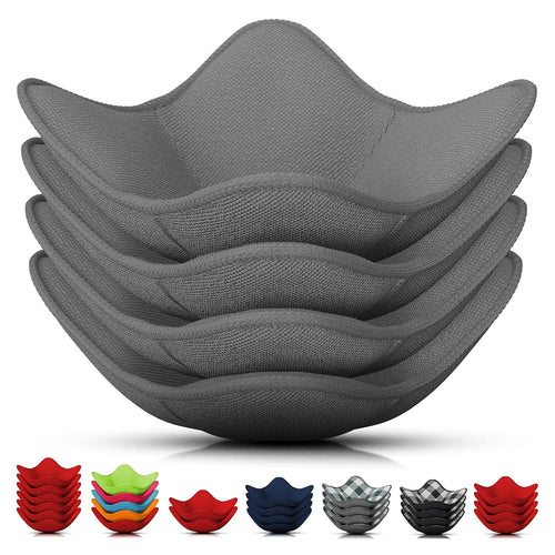 LIBERHAUS Microwave Bowl Holder 4-Pack - Gray