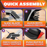 6 in 1 Cutting Board Scissors for Food - Spring-Assist