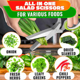Herb Scissors with 5 Blades and Cover