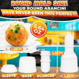 2 Pcs Arancini Maker Mold, Round and Conical