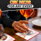 20 Pcs Funny Cocktail Napkins - Red & White