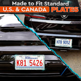 2 Pack Bling License Plate Frames for Women
