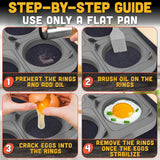 Silicone Egg Rings for Griddle & BBQ