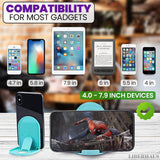 LIBERHAUS 12 Pcs Foldable Cell Phone Stand for Desk with Silicone Pads