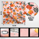LIBERHAUS Peach Shower Curtain 70.8 x 70.8 in