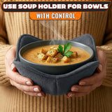 LIBERHAUS Microwave Bowl Holder 4-Pack - Gray