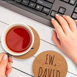 6 Pcs Funny Coasters for Adults with Holder