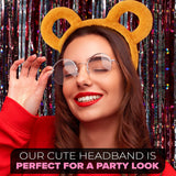 LIBERHAUS Universal Size Yellow Bear Ears Headband