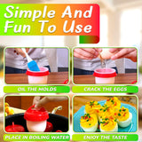 6 Pcs Egg Cooker for Hard Boiled Eggs