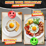 5 Pcs Pancake Mold Set, Stainless Steel