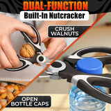 2 Pcs Heavy Duty Kitchen Scissors for Food