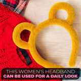 LIBERHAUS Universal Size Yellow Bear Ears Headband
